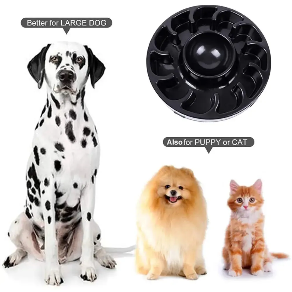 Durable Eco-friendly Slow Feeding Pet Bowl for Small Medium Large Dogs