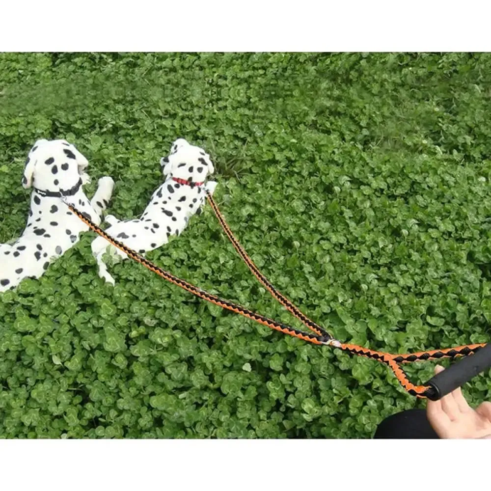 Durable no Tangle Coupler Comfortable Padded Handle Double Pet Leash for Small, Medium, and Large Dogs