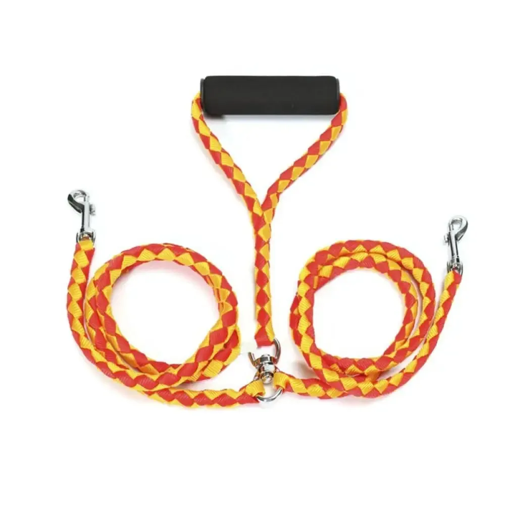 Durable no Tangle Coupler Comfortable Padded Handle Double Pet Leash for Small, Medium, and Large Dogs