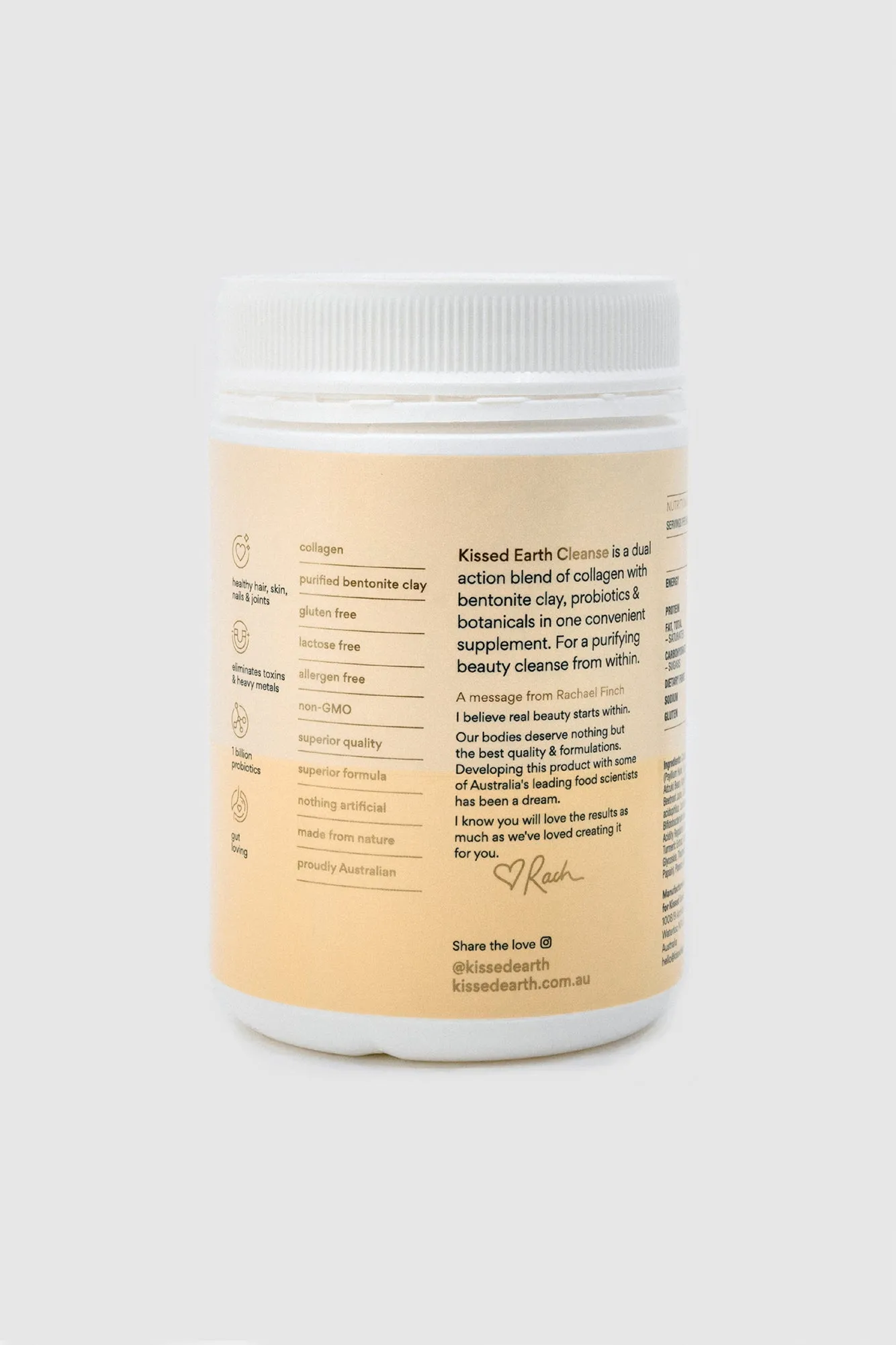 KISSED EARTH Cleanse Collagen Supplement 240g