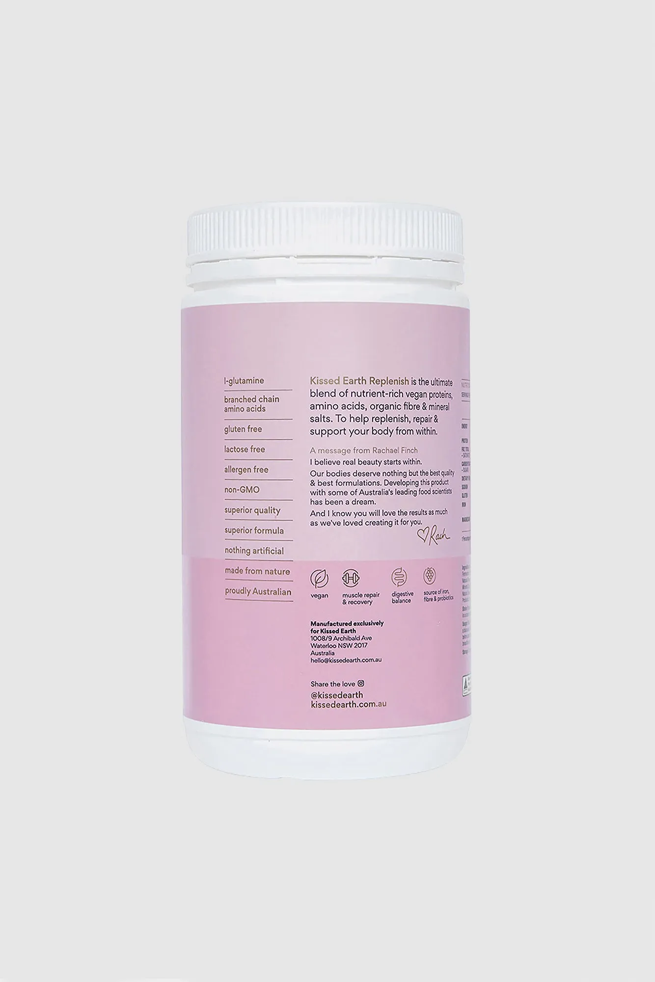 KISSED EARTH Replenish Chocolate Protein 500g