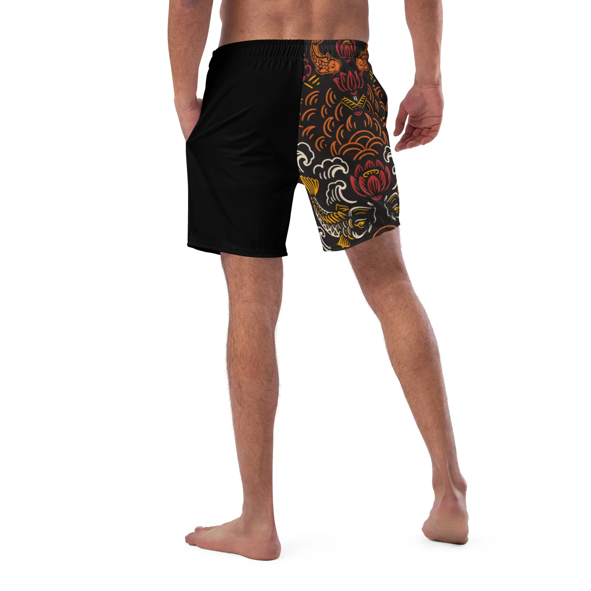 Koi Cat Swim Trunks