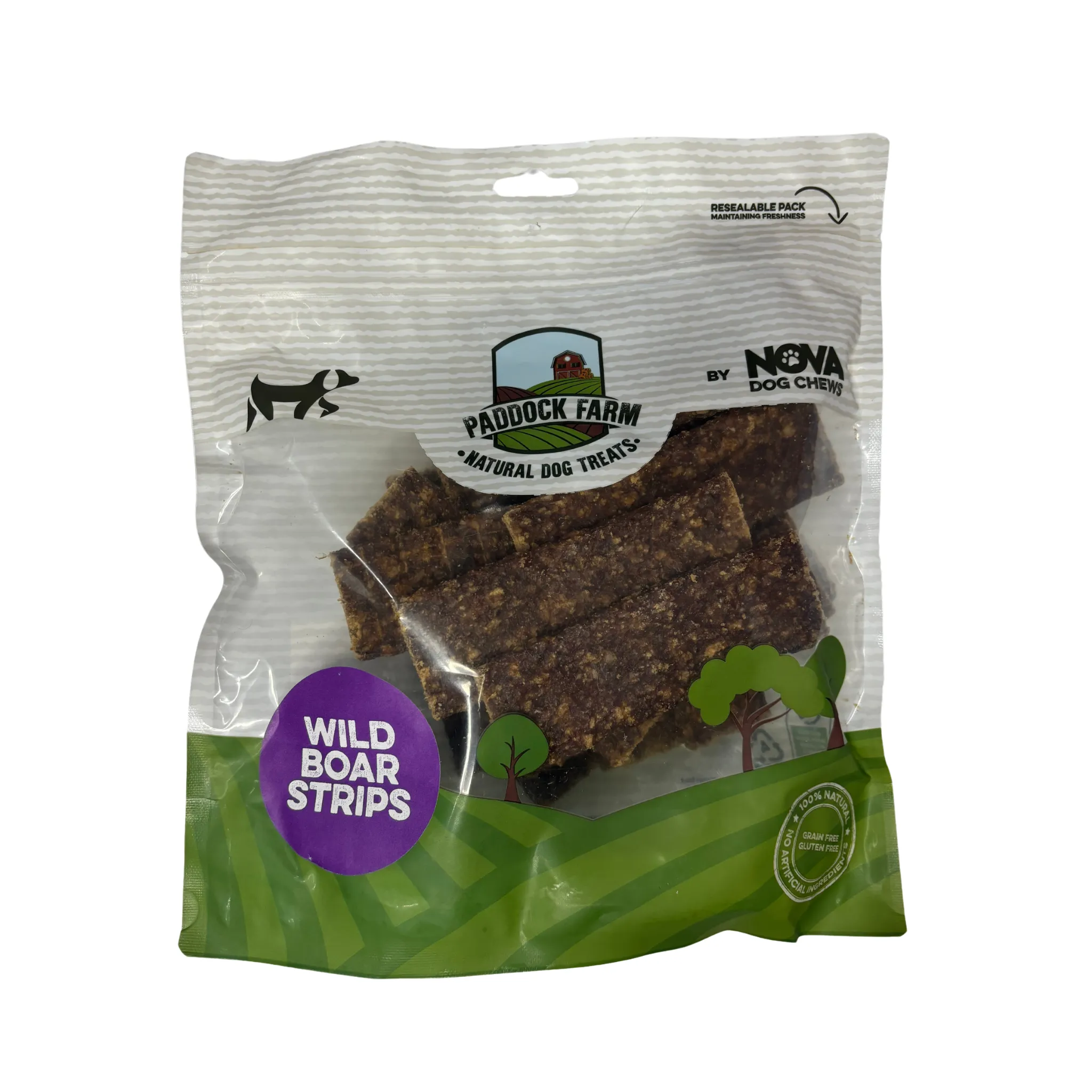 Paddock Farm 100% Natural Meat Strips For Dogs 500g