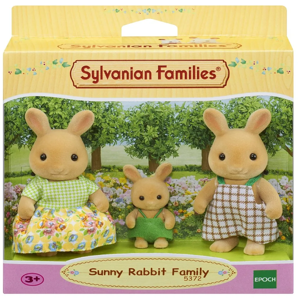Sylvanian Families 5372 Sunny Rabbit Family 3 figures