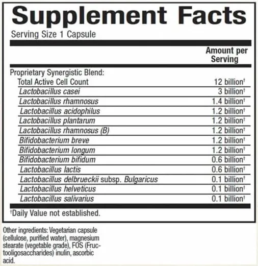 ULTIMATE PROBIOTIC 12/12 FORMULA, vcaps