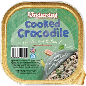 Underdog Cooked Crocodile Complete & Balanced Frozen Dog Food 150g